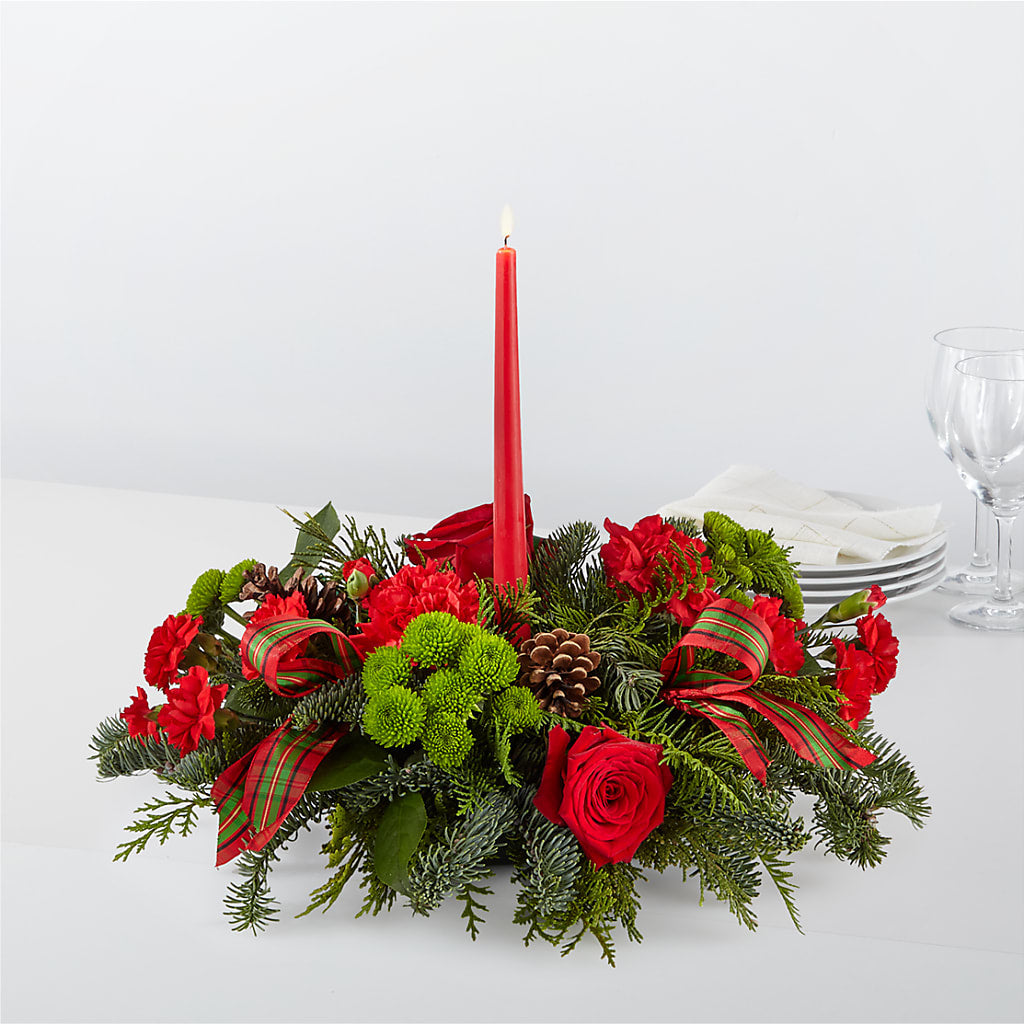 By the Candlelight Centerpiece – MAYA'S FLOWER SHOP, Carmichael CA