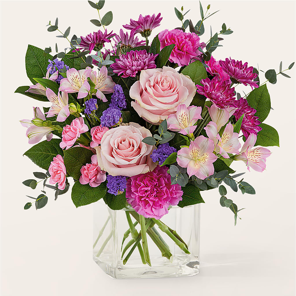 Rosy Radiance Bouquet – MAYA'S FLOWER SHOP, Carmichael CA
