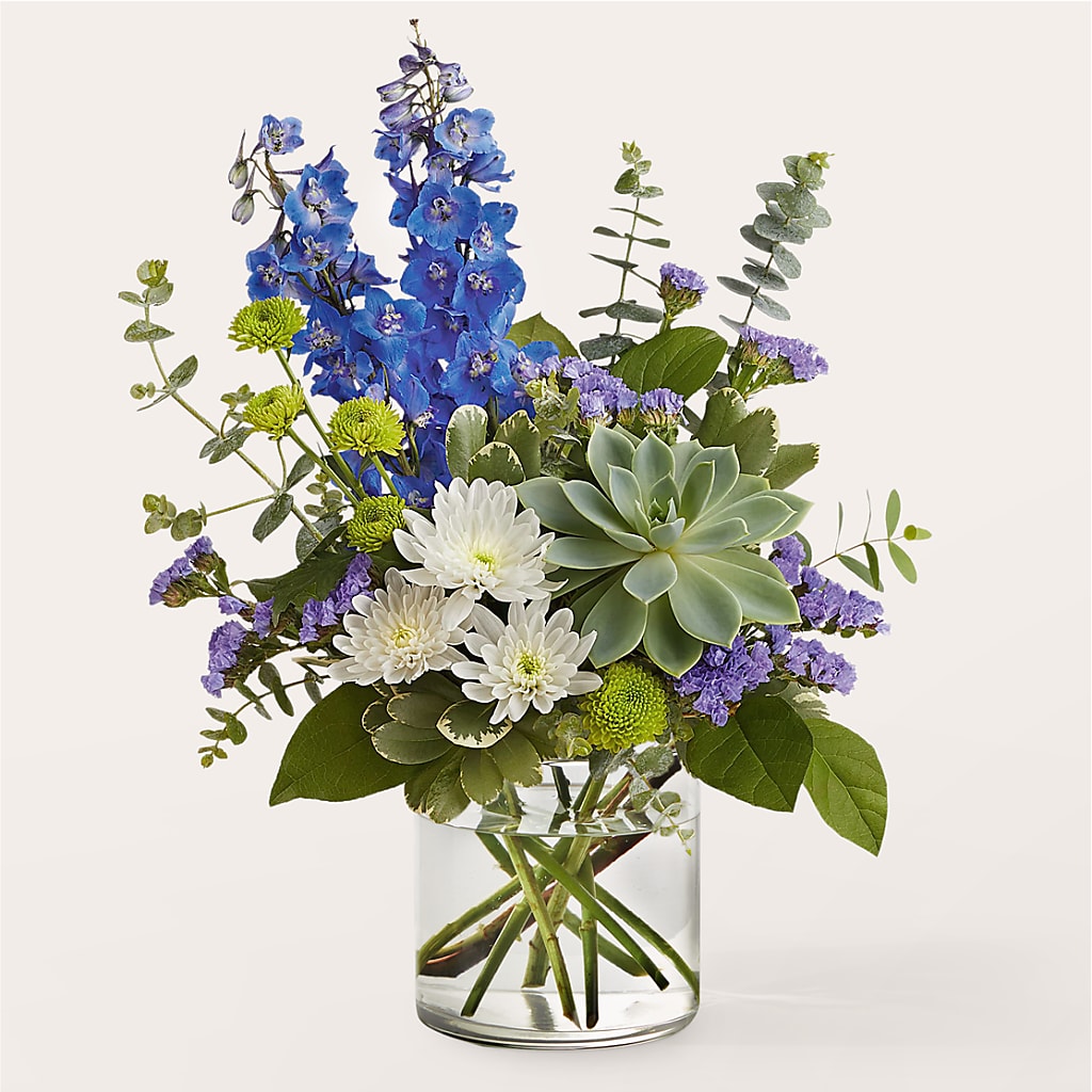 Cerulean Waves Bouquet – MAYA'S FLOWER SHOP, Carmichael CA