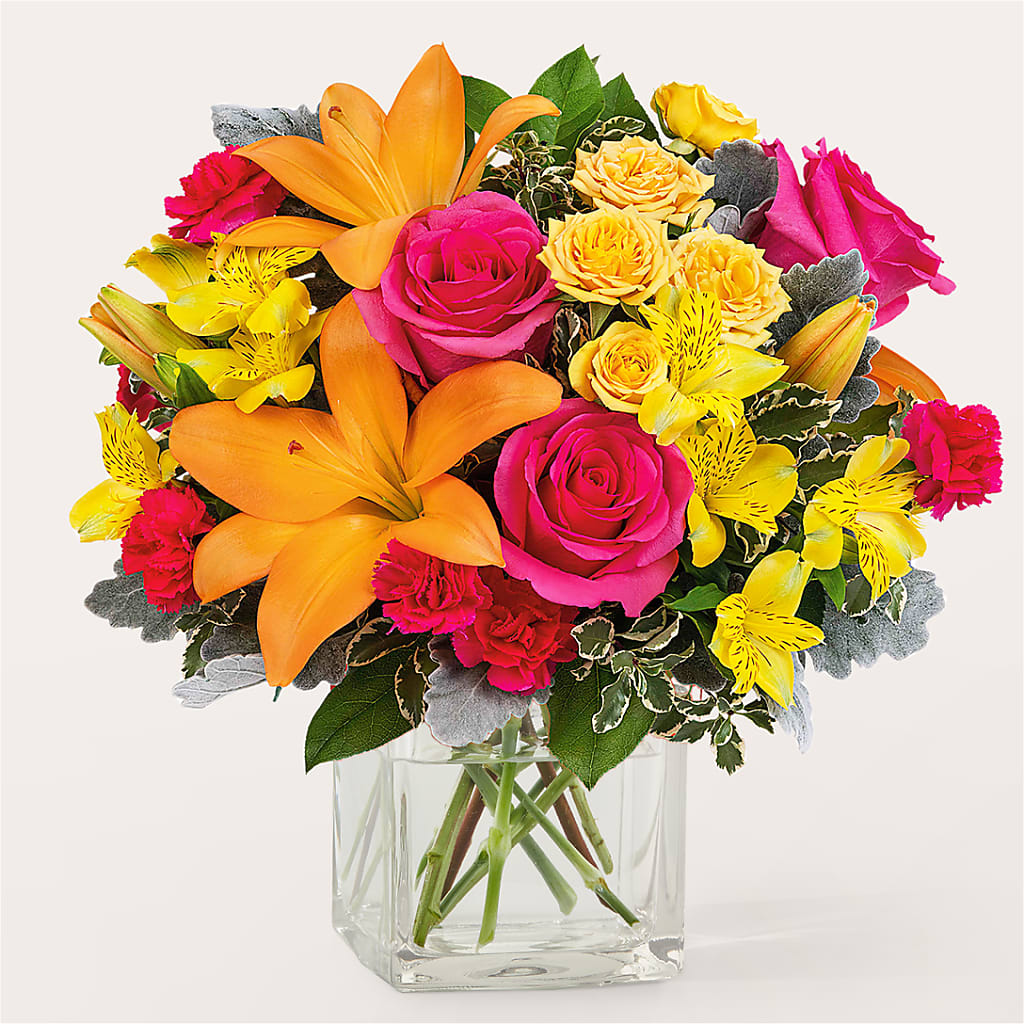 To the Tropics Bouquet – MAYA'S FLOWER SHOP, Carmichael CA