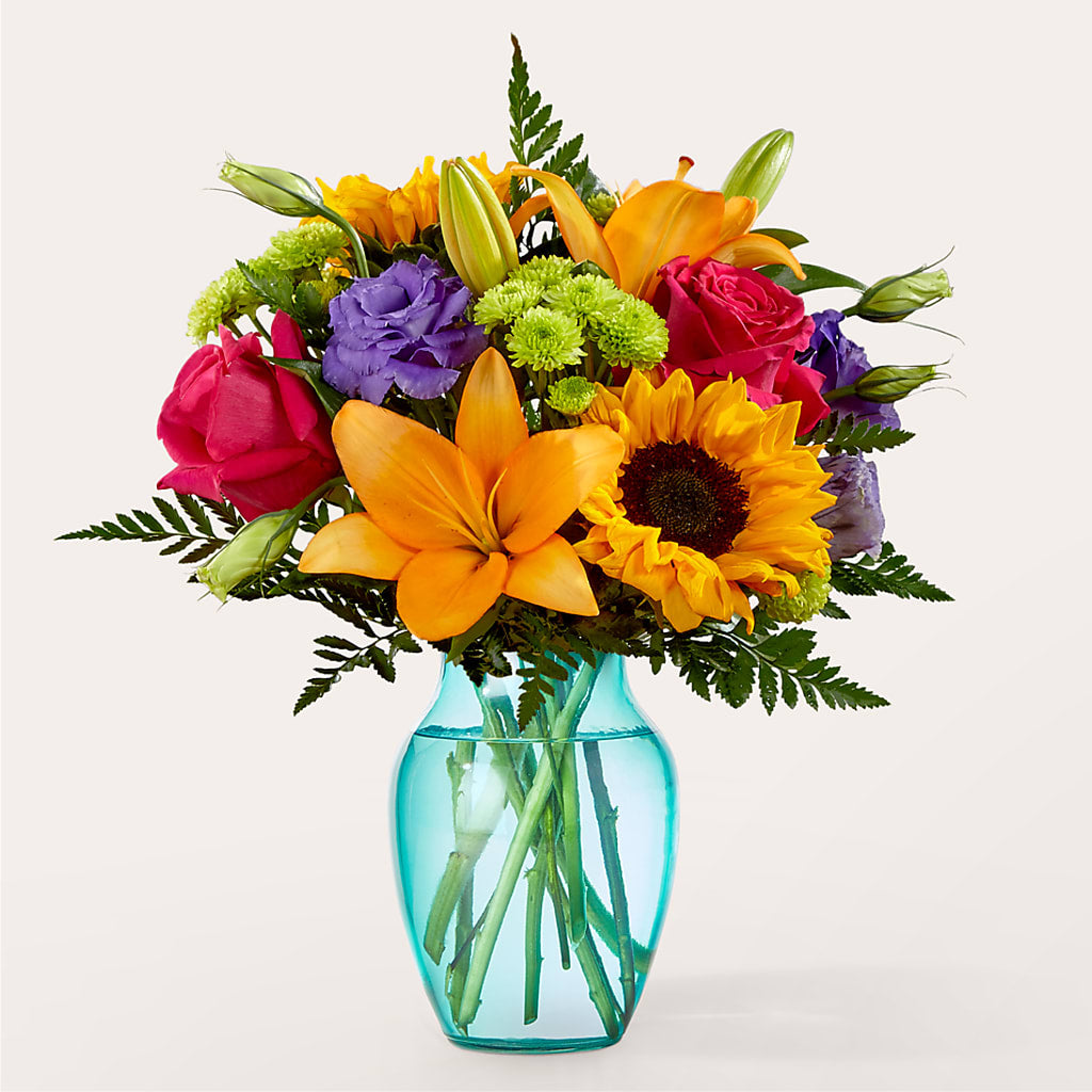 Double Rainbow Bouquet – MAYA'S FLOWER SHOP, Carmichael CA
