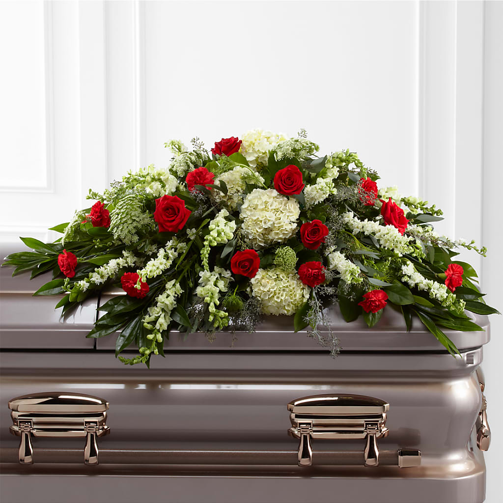 Sincerity Casket Spray – MAYA'S FLOWER SHOP, Carmichael CA