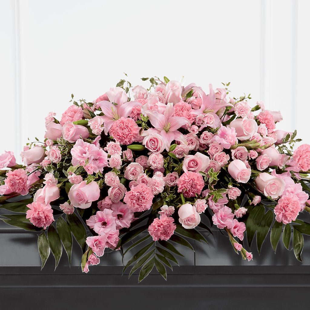 Garden of Comfort Casket Spray (Standard) – MAYA'S FLOWER SHOP, Carmichael CA