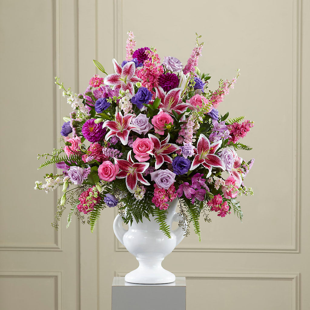 Peaceful Tribute Arrangement – MAYA'S FLOWER SHOP, Carmichael CA