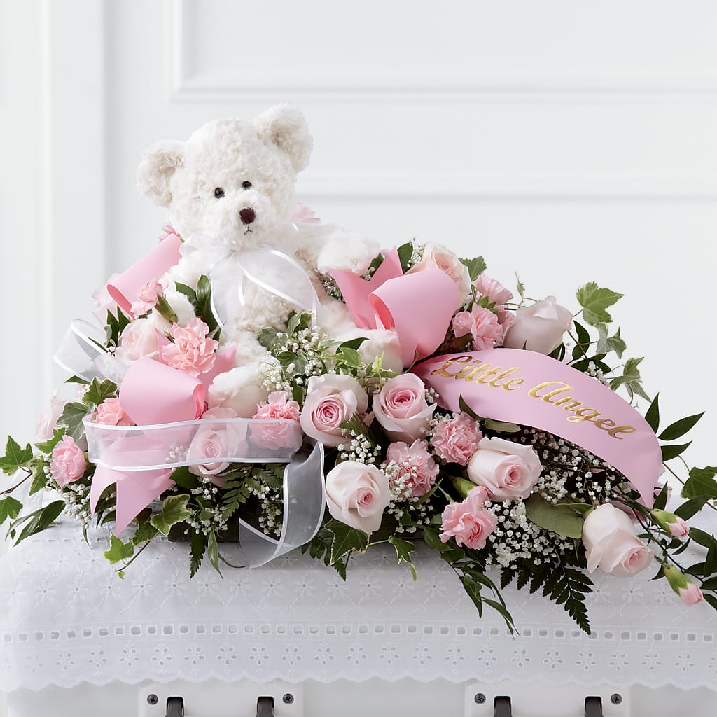 Touch of Sympathy Casket Spray – MAYA'S FLOWER SHOP, Carmichael CA