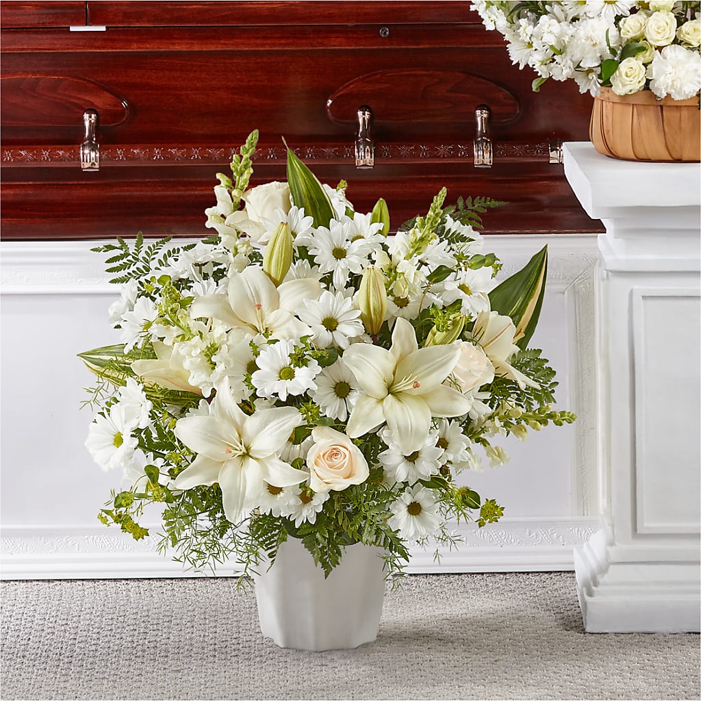 Thoughts of Tranquility Floor Basket – MAYA'S FLOWER SHOP, Carmichael CA