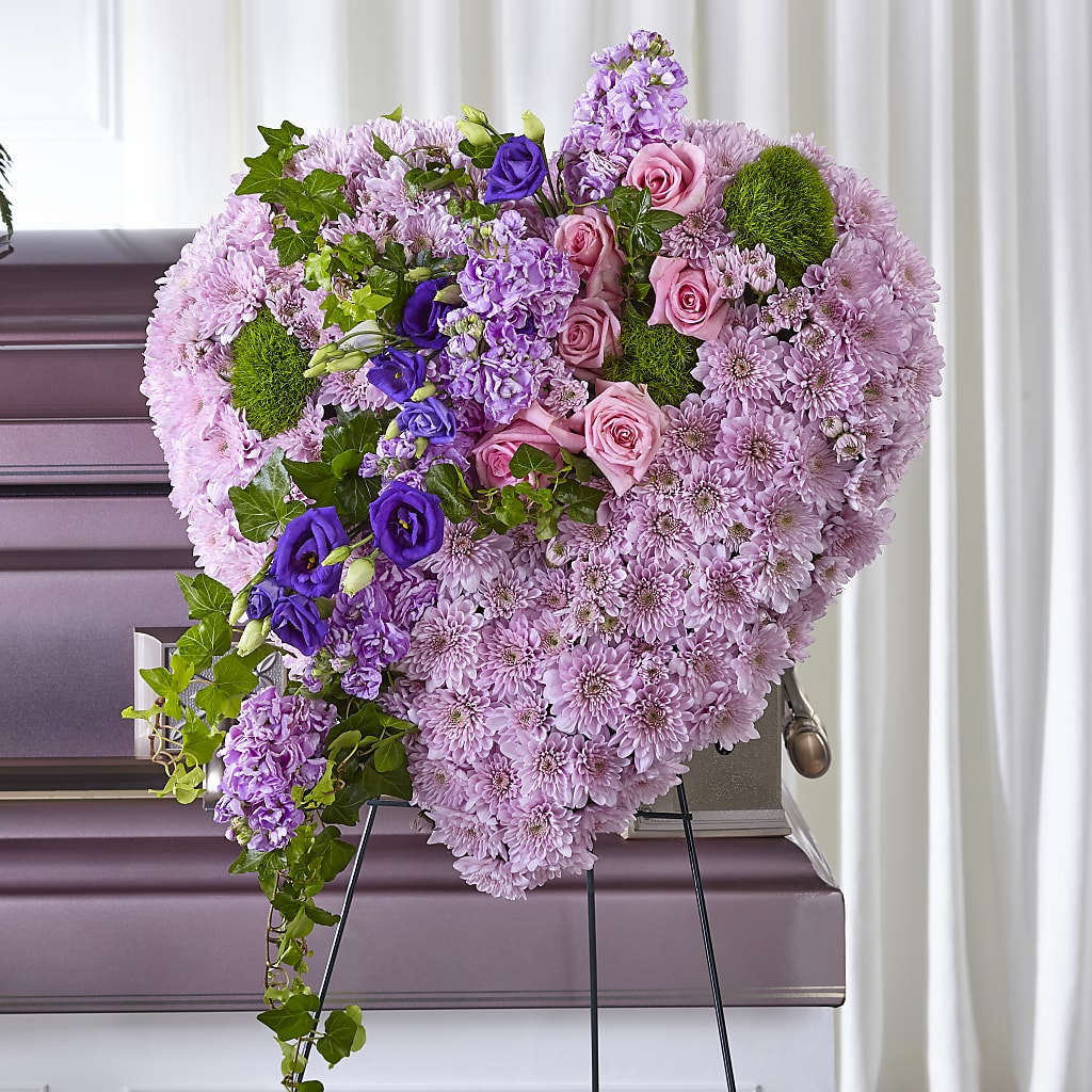 Treasured Love Standing Heart – MAYA'S FLOWER SHOP, Carmichael CA