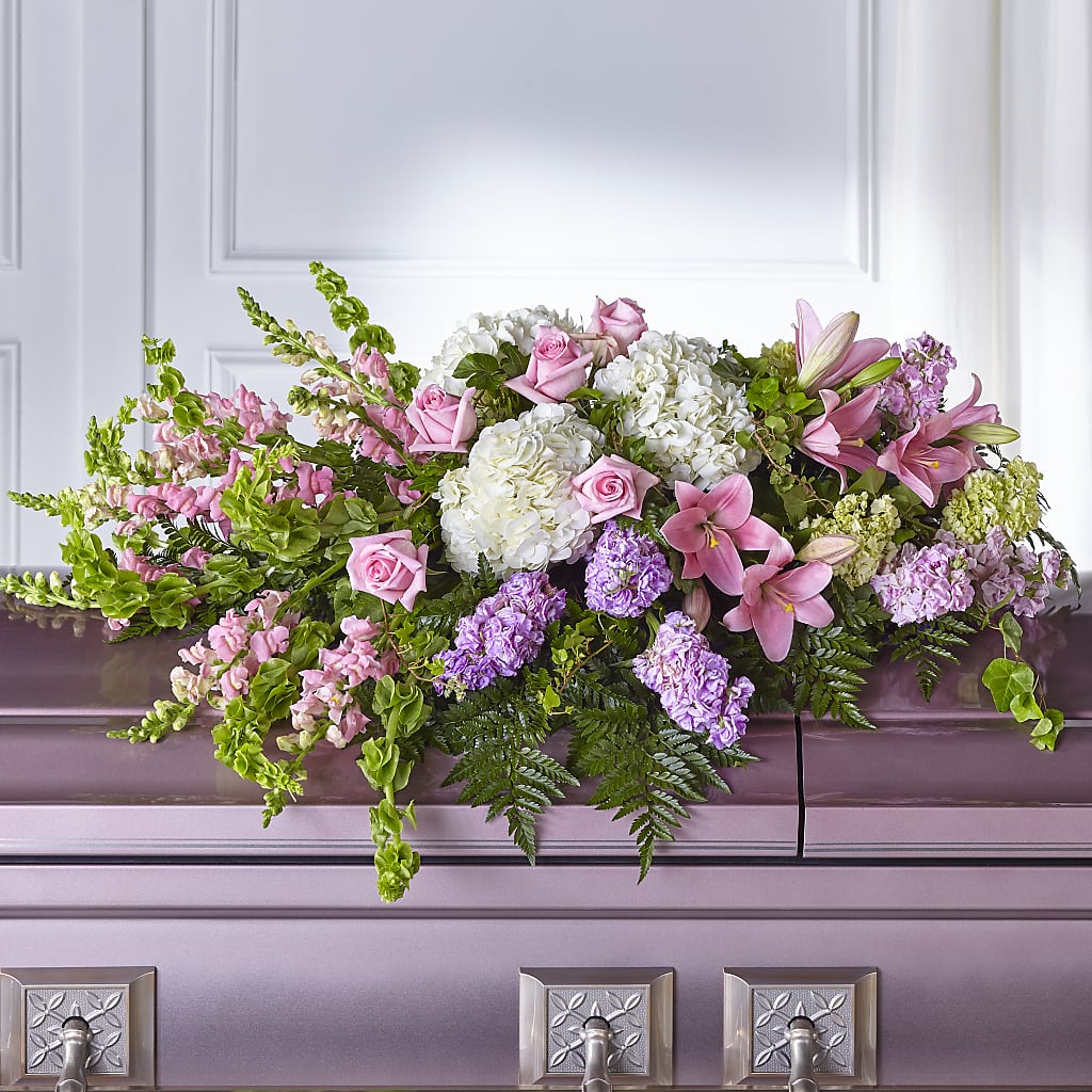 Life's Gratitude Casket Spray – MAYA'S FLOWER SHOP, Carmichael CA