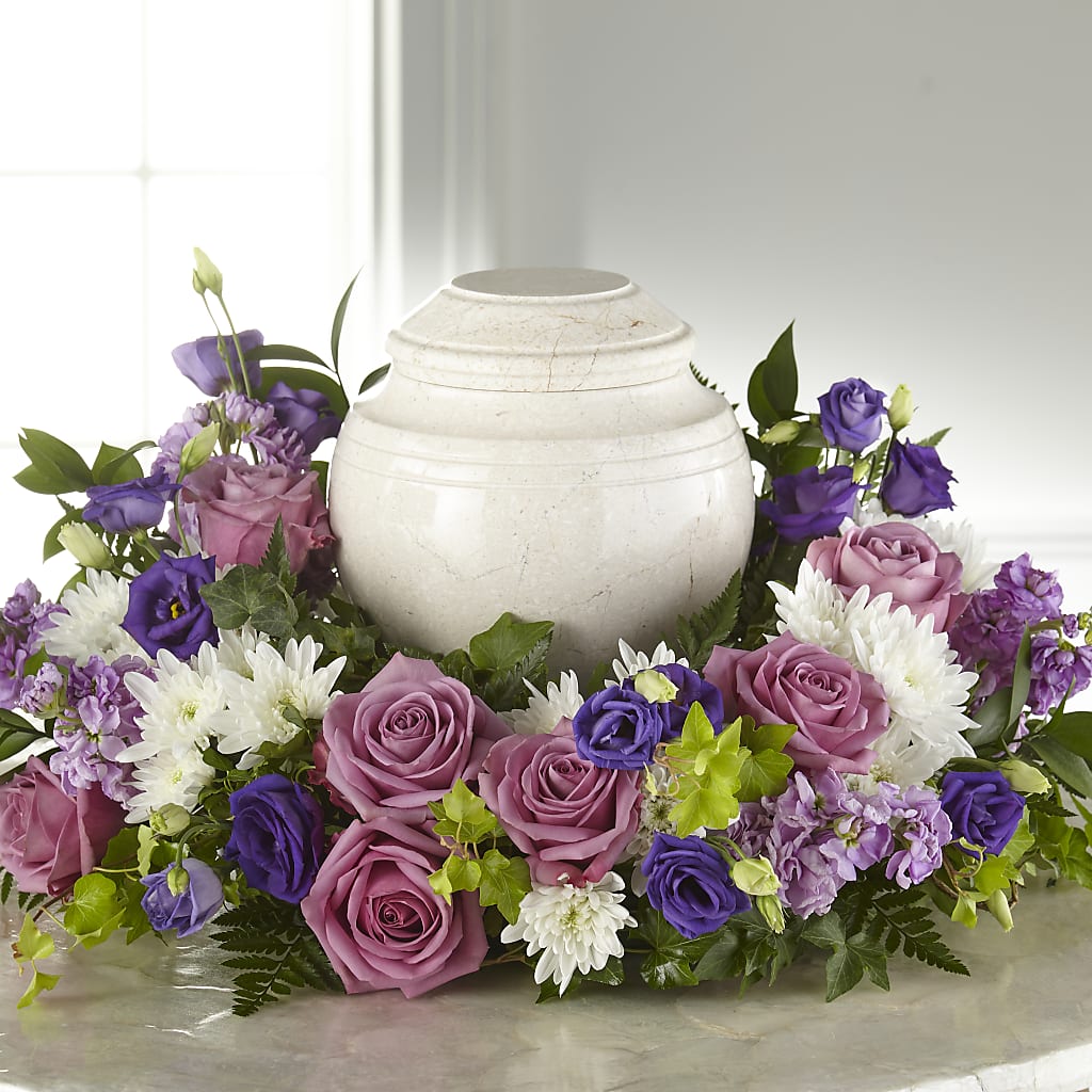 Blooming Sympathy Cremation Adornment – MAYA'S FLOWER SHOP, Carmichael CA