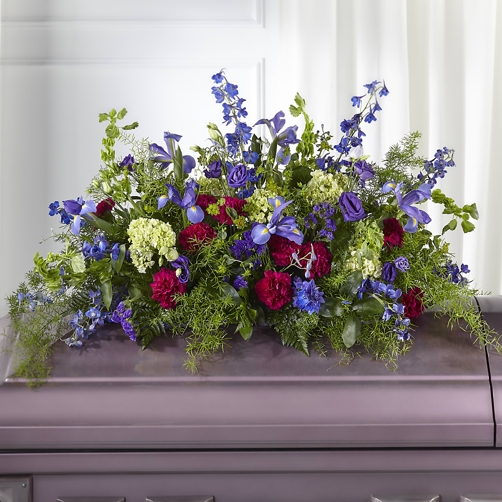 Always Treasured Casket Spray – MAYA'S FLOWER SHOP, Carmichael CA