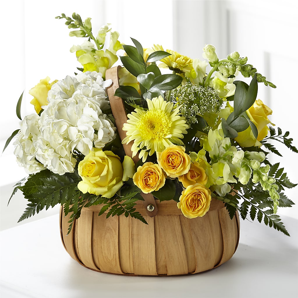 Rustic Remembrance Basket – MAYA'S FLOWER SHOP, Carmichael CA