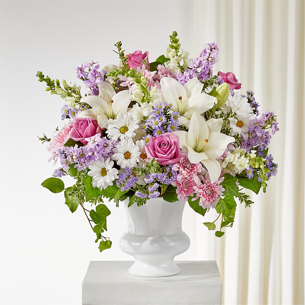 Remarkable Life Urn Arrangement – MAYA'S FLOWER SHOP, Carmichael CA