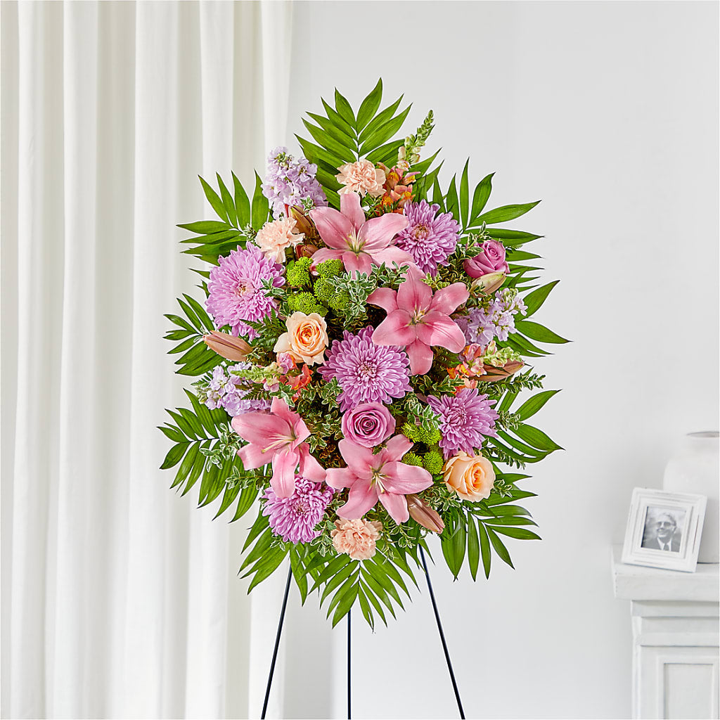Love & Light Standing Spray – MAYA'S FLOWER SHOP, Carmichael CA