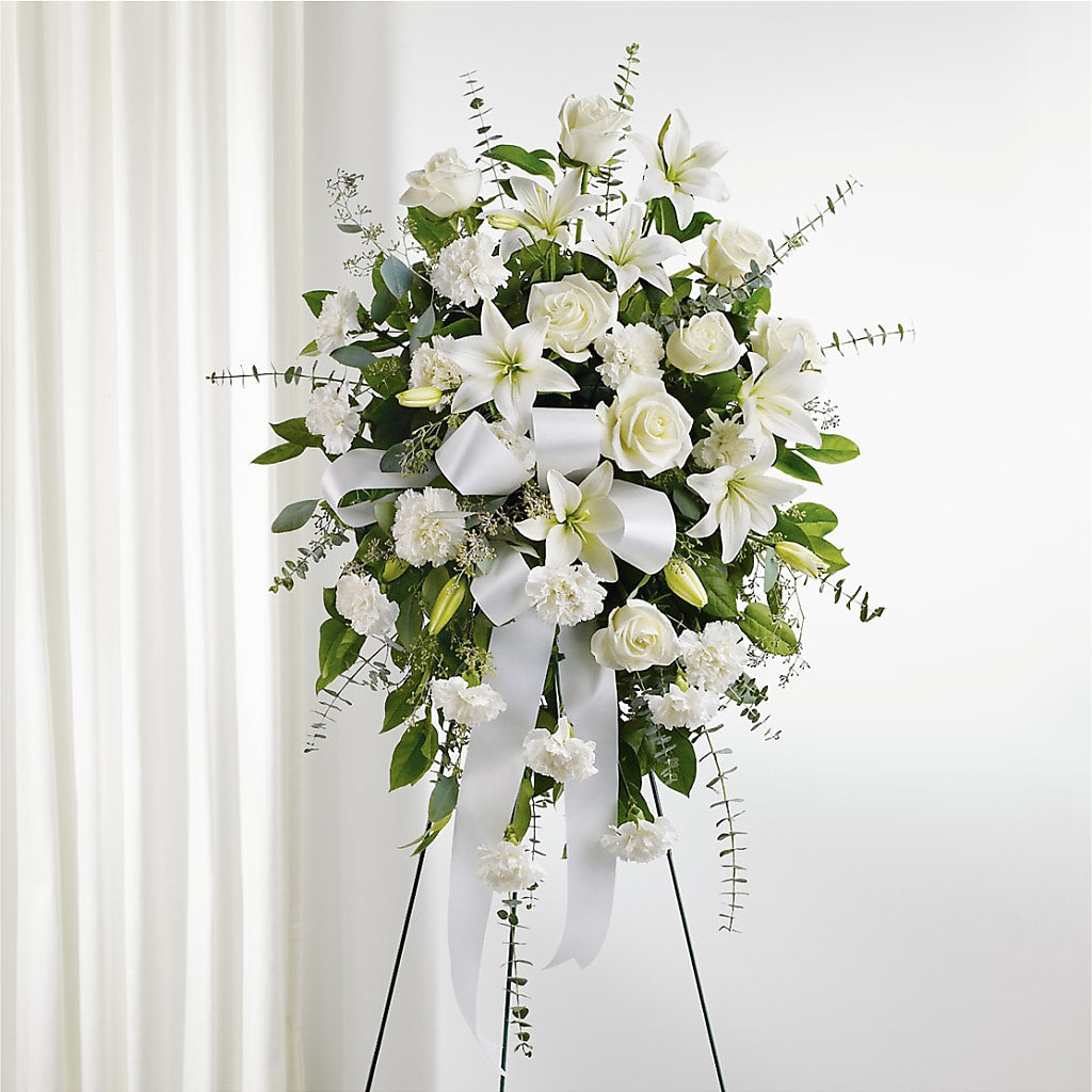 With Care Standing Spray – MAYA'S FLOWER SHOP, Carmichael CA