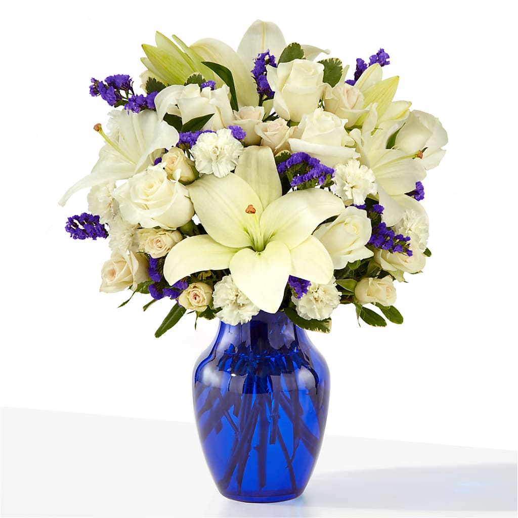 Sapphire Rush Bouquet – MAYA'S FLOWER SHOP, Carmichael CA