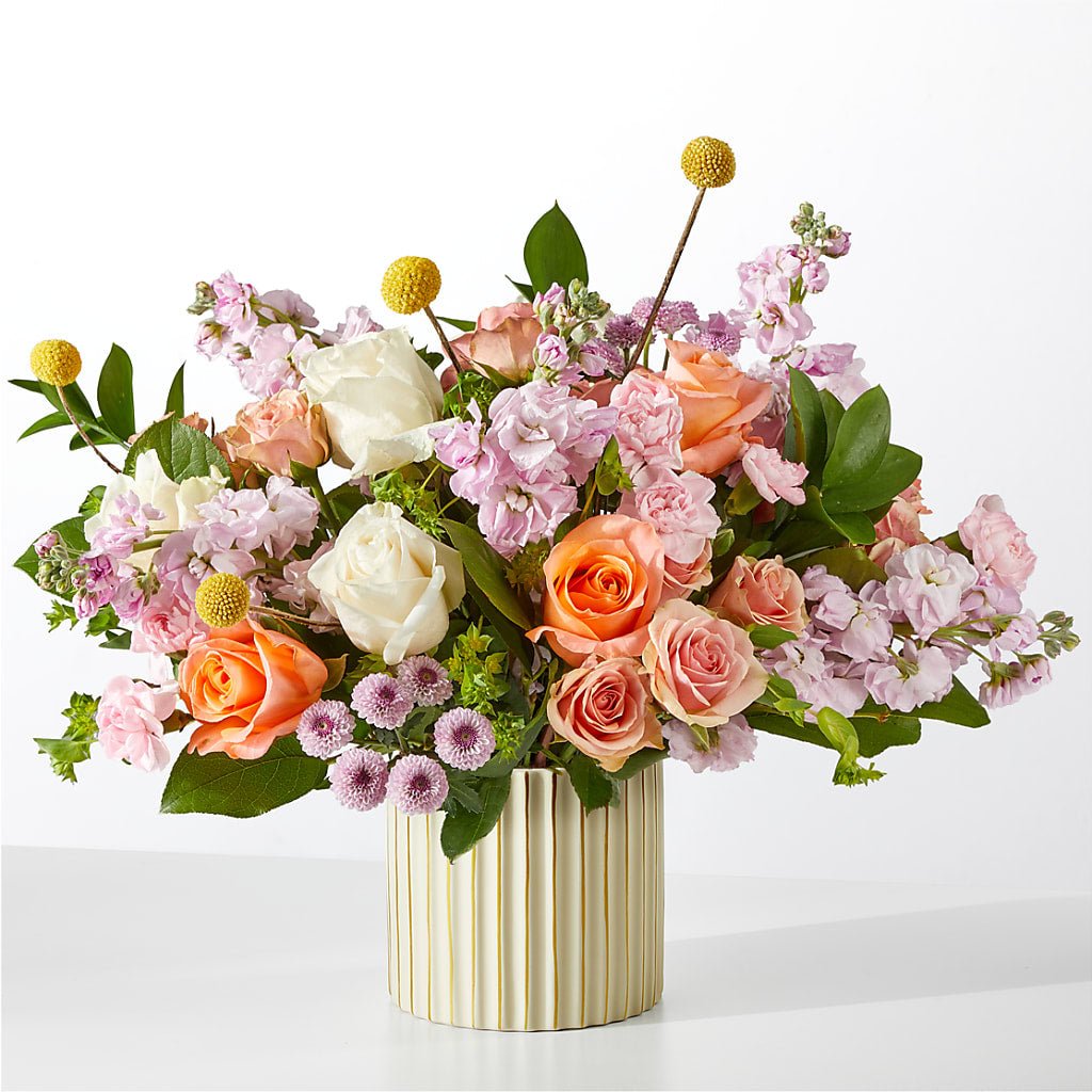 French Market Bouquet with Ivory Vase – MAYA'S FLOWER SHOP, Carmichael CA