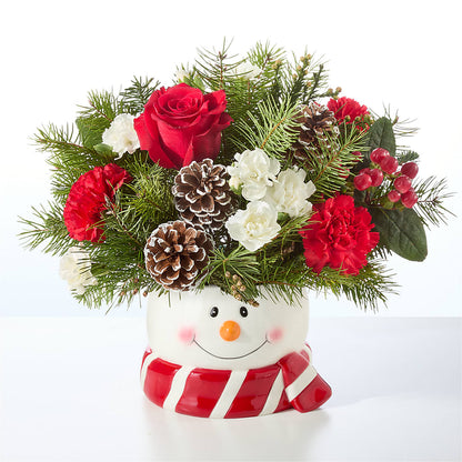 Jolly Snowman Bouquet – MAYA'S FLOWER SHOP, Carmichael CA