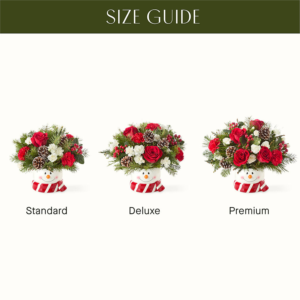 Jolly Snowman Bouquet – MAYA'S FLOWER SHOP, Carmichael CA