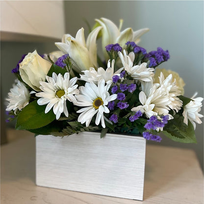 Beyond Blue Box Bouquet – MAYA'S FLOWER SHOP, Carmichael CA
