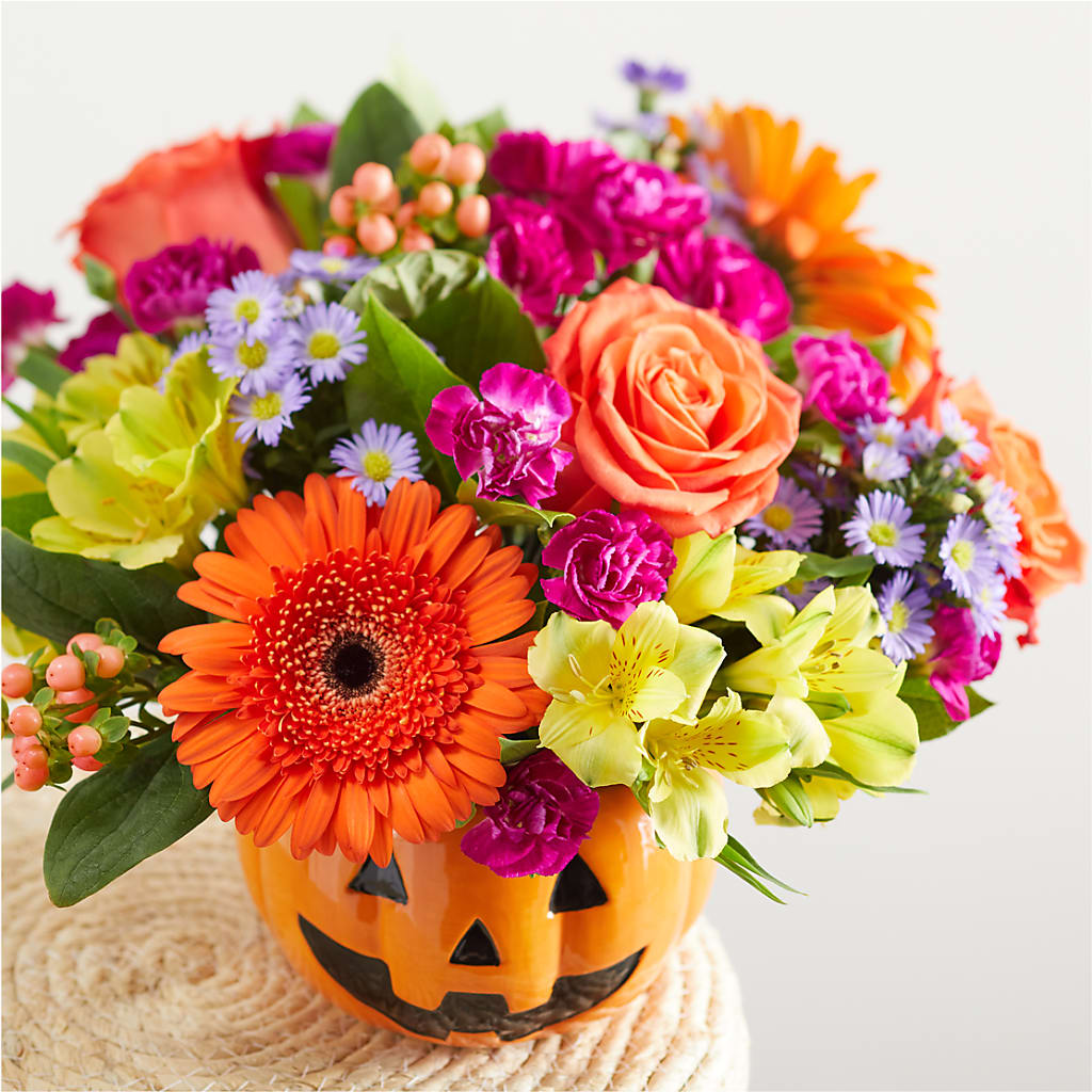 Tricks & Treats Pumpkin – MAYA'S FLOWER SHOP, Carmichael CA