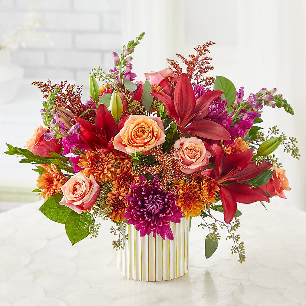 Burgundy Landscape Bouquet – MAYA'S FLOWER SHOP, Carmichael CA