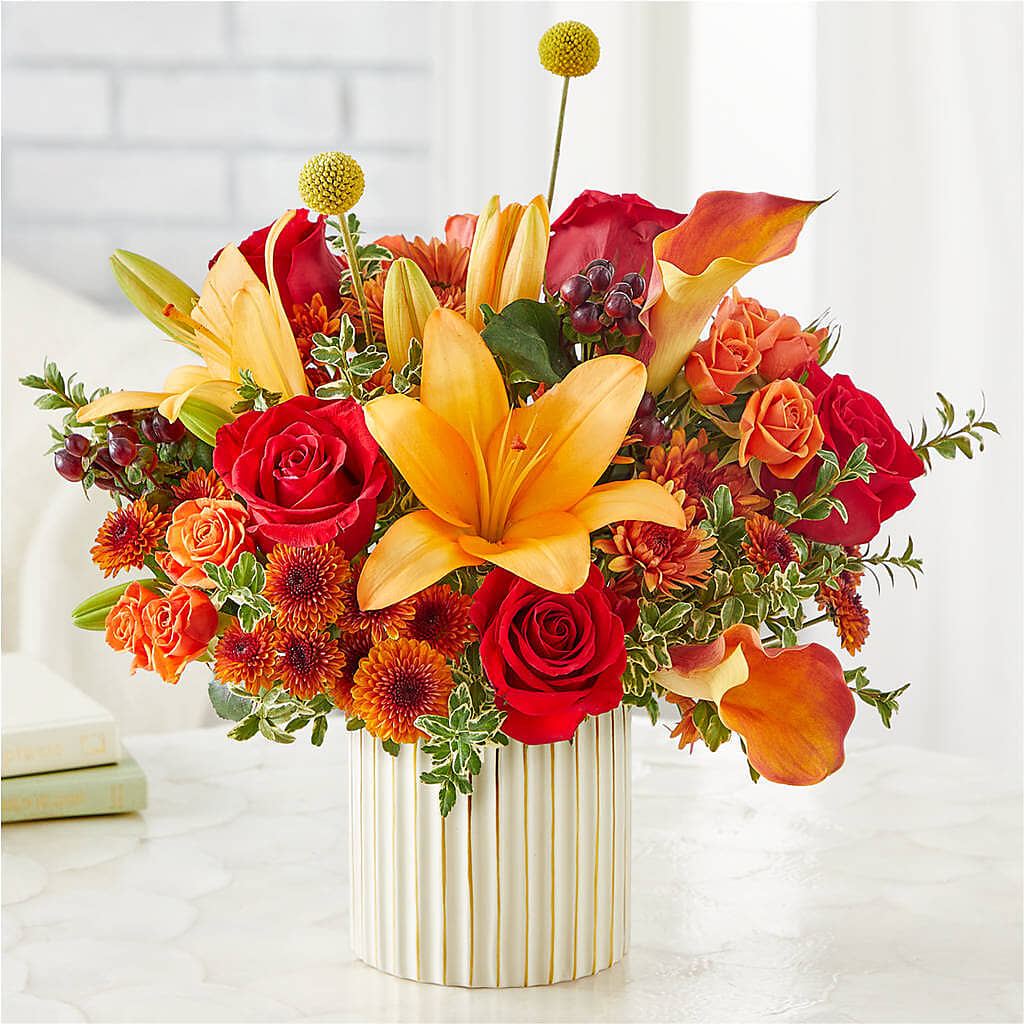 Scarlet Skies Bouquet – MAYA'S FLOWER SHOP, Carmichael CA