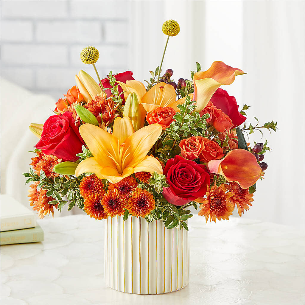Scarlet Skies Bouquet – MAYA'S FLOWER SHOP, Carmichael CA