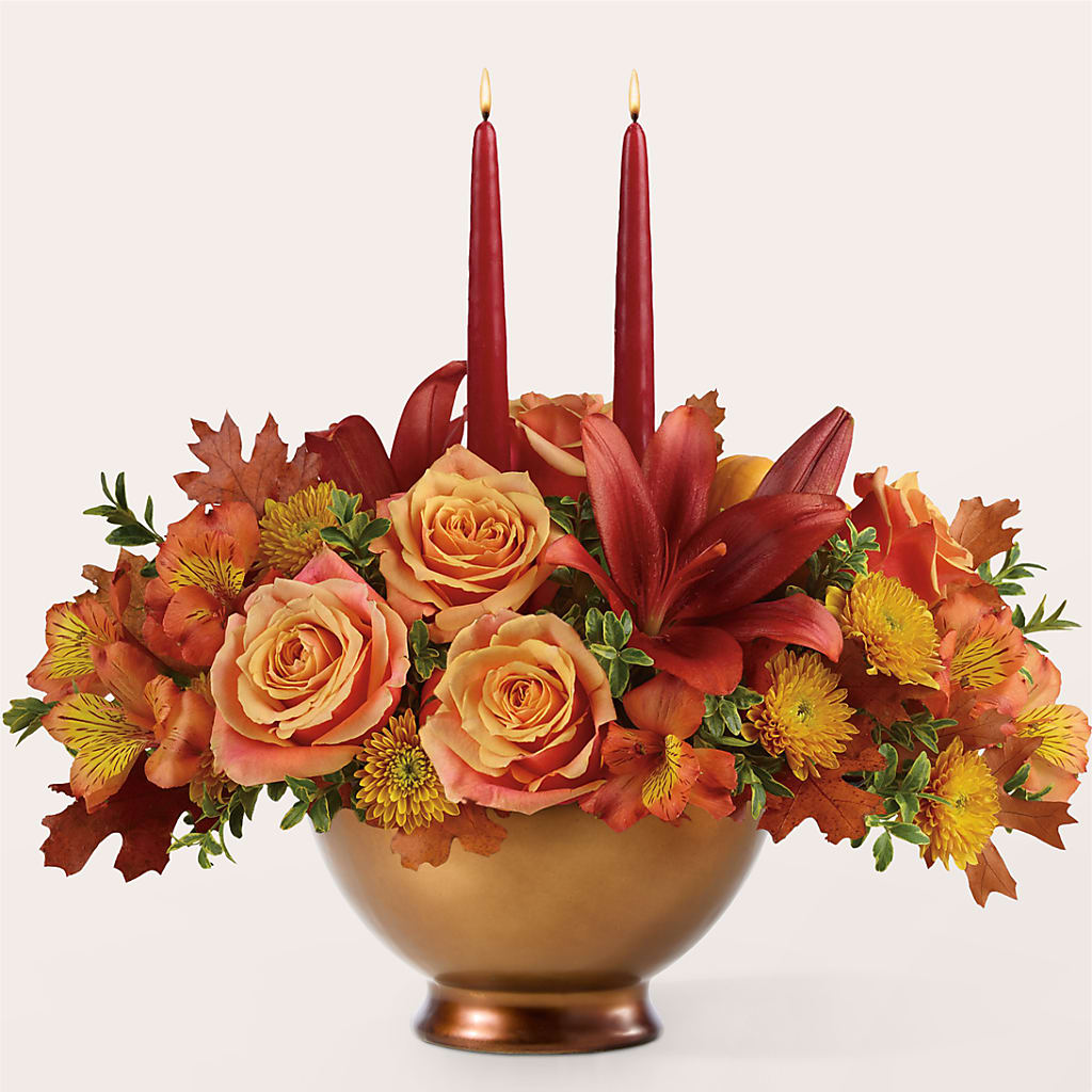 Harvest Table Centerpiece – MAYA'S FLOWER SHOP, Carmichael CA
