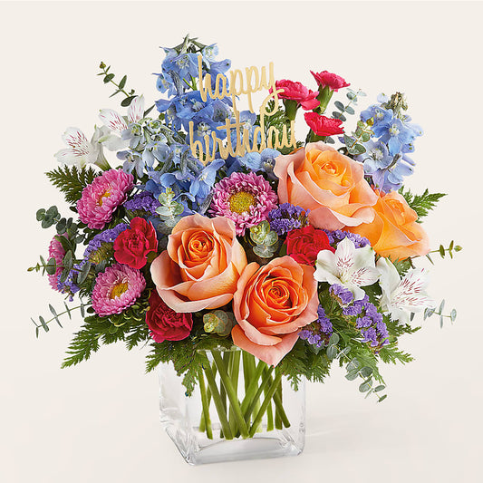 Birthday Bash Bouquet – MAYA'S FLOWER SHOP, Carmichael CA