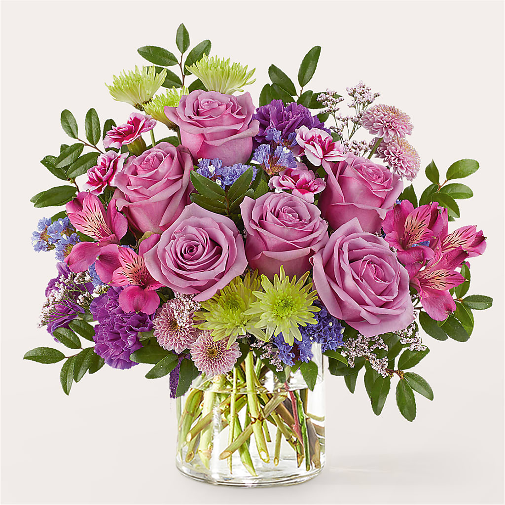 Glass Half Full Bouquet – MAYA'S FLOWER SHOP, Carmichael CA