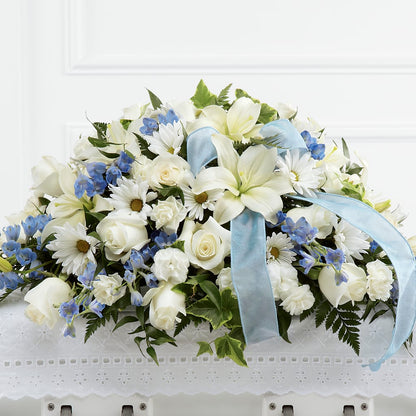 Tender Treasure Casket Spray – MAYA'S FLOWER SHOP, Carmichael CA