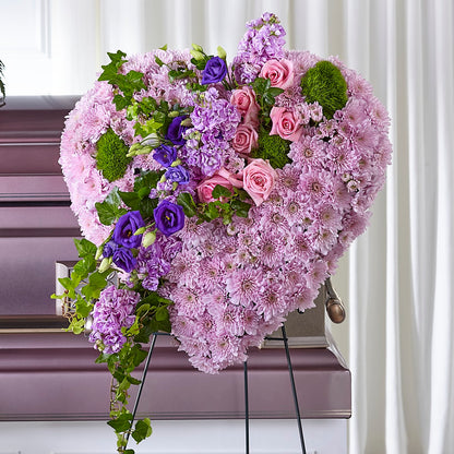 Treasured Love Standing Heart – MAYA'S FLOWER SHOP, Carmichael CA