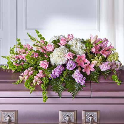 Life's Gratitude Casket Spray – MAYA'S FLOWER SHOP, Carmichael CA