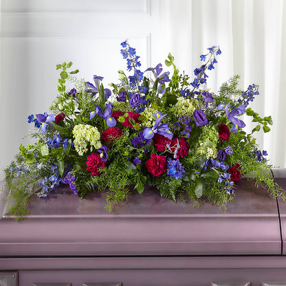 Always Treasured Casket Spray – MAYA'S FLOWER SHOP, Carmichael CA