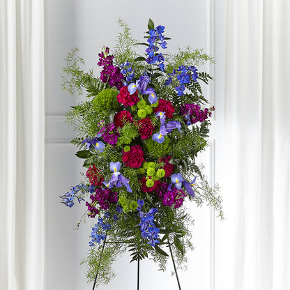 Heavenly Skies Standing Spray – MAYA'S FLOWER SHOP, Carmichael CA