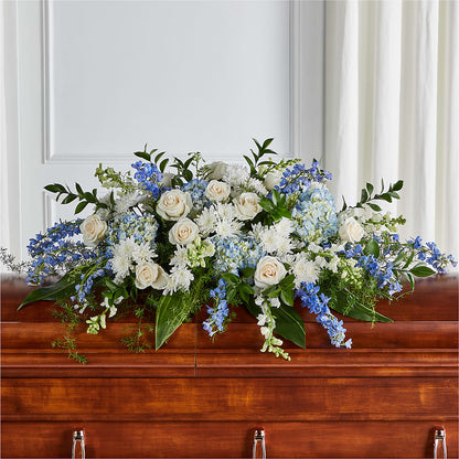 Timeless Essence Casket Spray – MAYA'S FLOWER SHOP, Carmichael CA