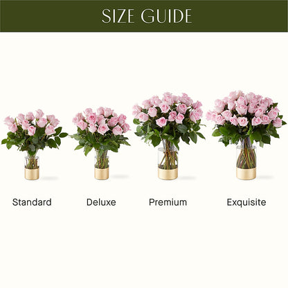 Picture Perfect Pink Rose Bouquet – MAYA'S FLOWER SHOP, Carmichael CA