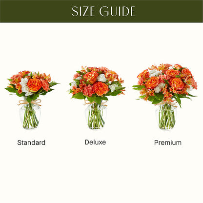 Apricot Glow Bouquet – MAYA'S FLOWER SHOP, Carmichael CA