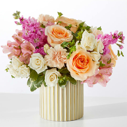 Paradise Bouquet with Ivory Vase – MAYA'S FLOWER SHOP, Carmichael CA