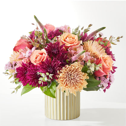 Berry Cobbler Bouquet with Ivory Vase – MAYA'S FLOWER SHOP, Carmichael CA