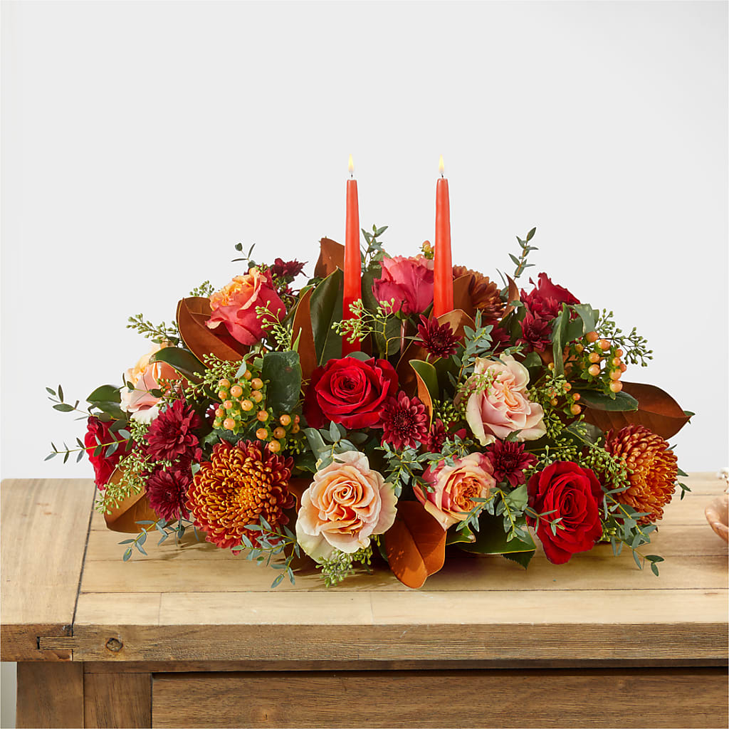Gather Near Centerpiece – MAYA'S FLOWER SHOP, Carmichael CA