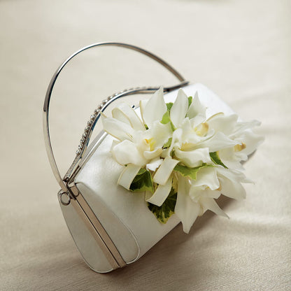 White Purse Decor – MAYA'S FLOWER SHOP, Carmichael CA